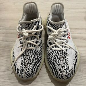 Size 6 1/2 Yeezy Boost 350 V2 Zebra